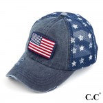 Load image into Gallery viewer, Blue American Flag Baseball Cap
